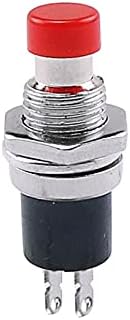 CZKE 6PCS PBS-110 7 mm navoj 2 PINS Mini Momentalni prekidač gumba normalno zatvoren/otvoren pritisnite momentalni prekidač resetiranja