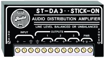 Radio Design Labs ST-DA3 RDL pojačalo distribucije zvuka, Zahtjevi za napajanje: 24-30 VDC plutajuća ili 12-15 VDC Bipolarna opskrba,