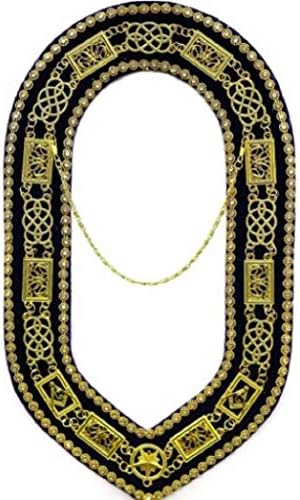 Ogrlica od lanca od rhinestona-Zlato / srebro na ljubičastom baršunu