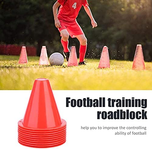 Nogometni konus u svijetloj boji, 10-dijelni izdržljivi nogometni marker, konus za trening, nogometne igre za dječake
