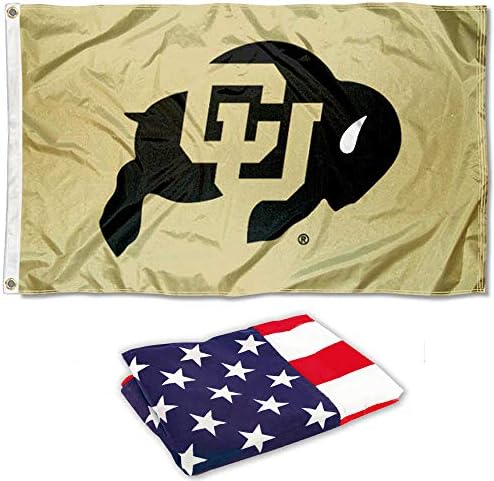 Colorado Buffs Flag i USA 3x5 set zastava