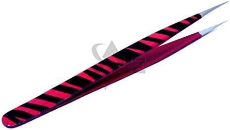 Pinceta u stilu nakita od nehrđajućeg čelika 3 ružičasta zebra Crna boja