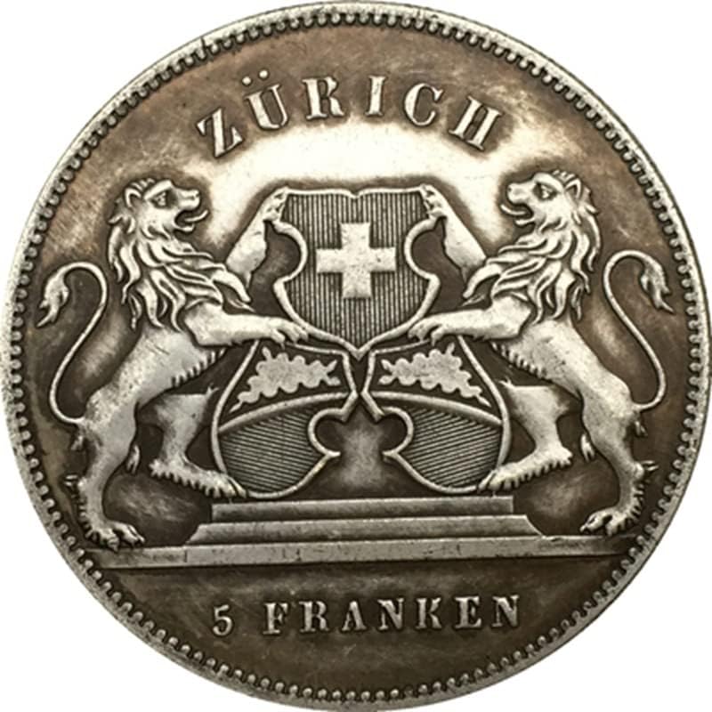 1859. švicarski novčići bakreni srebrni stani antikne kovanice kolekcija zanata može puhati