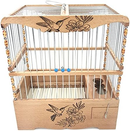 Ptičji kavez mali kanarinski drveni kavez ručno napravljen papagaj za ptice
