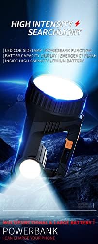 5000 lumen LED jaka svjetlost svjetiljke s podesivom svjetlošću svjetlosti, vodootporna prijenosna svjetlost s bljeskalicom, multifunkcionalna