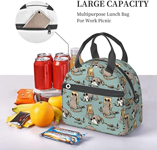 Slatka torba za ručak od oposuma prijenosna izolirana kutija preko ramena Torbe za piknik torba za višekratnu upotrebu