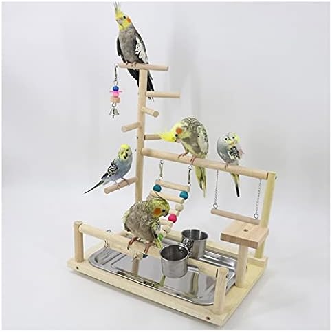 Xiaoheshop let za ptice kavez komplet ptice kavez papinge Interaktivno igralište stoji malo papiga igračke zaliha zaliha penjanja pogodno