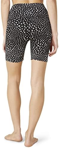 Iza biciklističkih kratkih hlača s visokim strukom za žene - povucite stil s prikladnim zagrljajem tijela i elastiziranim pojasom
