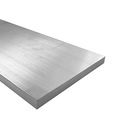 1/2 x 6 aluminijska ravna traka, 6061 ploča, duljina 1 inča, T6511 zalihe mlina