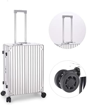 ZLXDP šminka kolica kućišta LED Svjetlo ogledalo kućište srebrni kofer za savijanje torba aluminij kolutić kolut