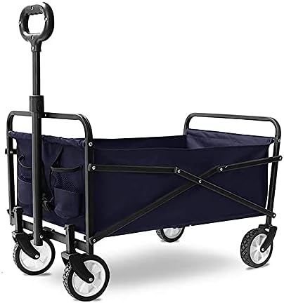 Kolica za kupovinu za kampiranje na otvorenom supermarket na plaži kolica s 4 kotača opterećenje: 60 kg/plava