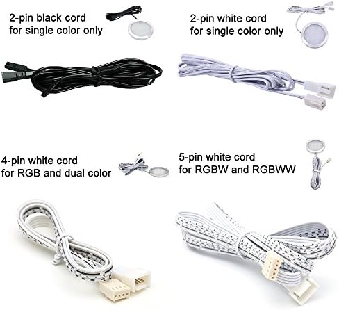 Fleksibilni ekstenzivni kabeli za Aiboo RGB Promjenu boje LED-a pod ormarićima kuhinjski komplet za osvjetljenje 1,5 m, 4-pinski muški
