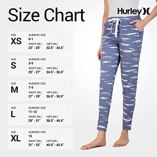 Hurley Womens 2 Pack pidžama hlače, slatke super meke spavanja