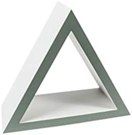 Truu Design Dekorativni trokut zid plutajuće polica, 8,25 x 7,5 inča, siva