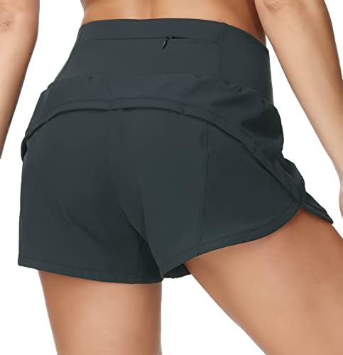 Dragon Fit Shorts Shorts za žene s visokim strukom kratkih hlača s džepovima s patentnim zatvaračem atletski znoj joga kratke hlače
