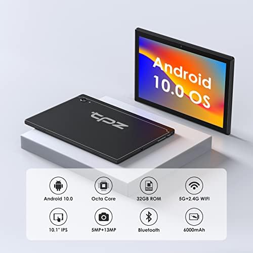 TPZ tablet 10,1 inčni, Android 10.0 OS, 32 GB proširen na 128 GB, Wi -Fi, prednja+13MP stražnja kamera, Google Certified, 10.1 'IPS