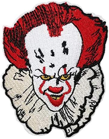 Klasični horor film Clown lice izvezeno 3 visoko željezo na flasteru