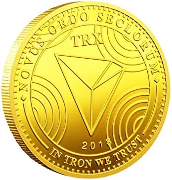Spot TRX novčić Virtualni metalni komemorativni novčić kvantni novčić Virtualni novčić komemorativni novčić dvostrani utisnuti medalja