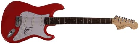Mike D potpisao je autogram u punom veličini trkački automobil crveni fender Stratocaster Električna gitara s Jamesom Spence JSA provjerom