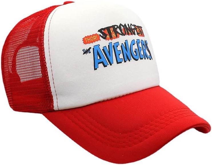 Najjači Avenger Hat mrežica šešir stražnjeg kamiona Chris CAP Podesiva Snap Snap Zatvaranje Baseball CAP Crveni muškarci Žene žene