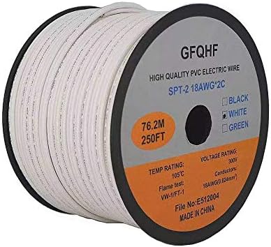 GFQHF UL navedeni SPT-1/2 ZIP kabel žice 18/2 Extension Električni kabel Rad sa SPT-1/2 utikač za vampir