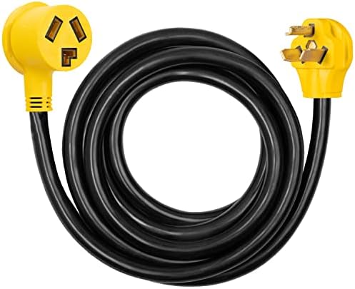 15 ft 30 Amp sušilica/EV ekstenzijski kabel-10-30p do 10-30R Crni STW 10 mjerača Električni kabel