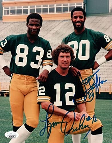 Lynn Dickey James Lofton potpisala je Autographed 8x10 Photo Packers JSA AB54976 - Autografirane NFL fotografije