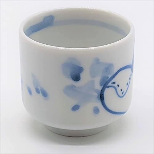 Mino Ware 105-0075 Ichito Wada Sake Cup, 2,0 inča, obojeni, benifuku, platna torba, napravljena u Japanu