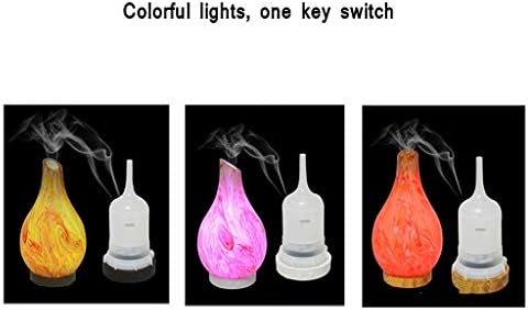 Qffl miris svjetiljke prozirno stakleno aromaterapijsko svjetiljke 100 ml art staklene ultrazvučne hladne maglice ovlaživač s automatskim