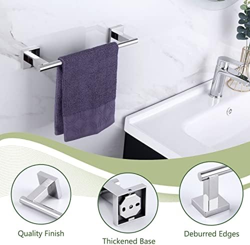 Stalak za ručnike za ruke polirani krom 13,78 kutni jednostavni držač ručnika za kupaonicu od nehrđajućeg čelika 9304 stalak za ručnike