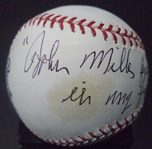 John Miller 1. Yankee do Homera u prvom mjestu At Bat potpisan Auto ROMLB bejzbol s COA