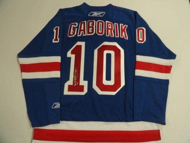 Marian Gaborik potpisala je Reebok New York Rangers Jersey Licensey - Autografirani NHL dresovi