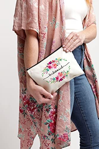 Moonwake dizajnira torbu za šminku za djeveruše, poklon djeveruše, naklonost svadbenog zabave, kozmetička vreća, poklon za svadbenu