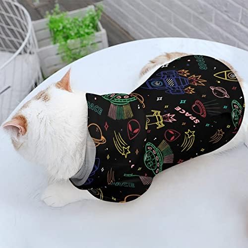 Svemirska tema mačka jednodijelna košulja u trendu psa s dodacima za kućne ljubimce