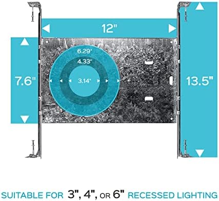Montažna ploča novog dizajna, 3-4-6-inčni ugradbeni LED svjetlosni Setovi, uvlačne trake za vješanje navedene u donjem dijelu-plitko