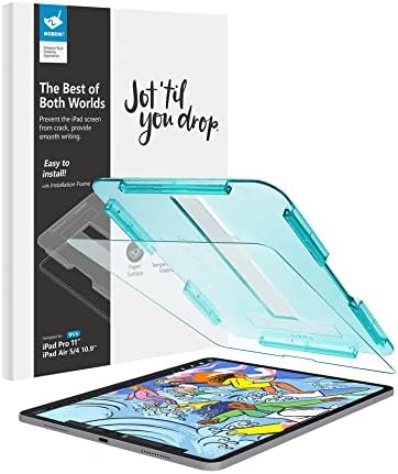 MobDik Paperfeel Stakleni zaslon Zaštitnik kompatibilan s iPad Pro 11 inčnim i iPad Air 5th / 4. generacijom [Temperirano staklo] [EZ