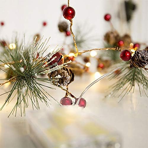Dekorži žice drveća kućna svjetla božićna zabava Garland LED Xmas Fairy Home Dekor Toplo LED svjetla Božić 50