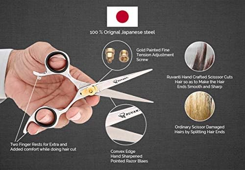 Profesionalne oštrice za brijanje za lijevu ruku - brijačke škare za lijevu ruku-6,5-inčne Japanske škare za lijevu ruku od nehrđajućeg