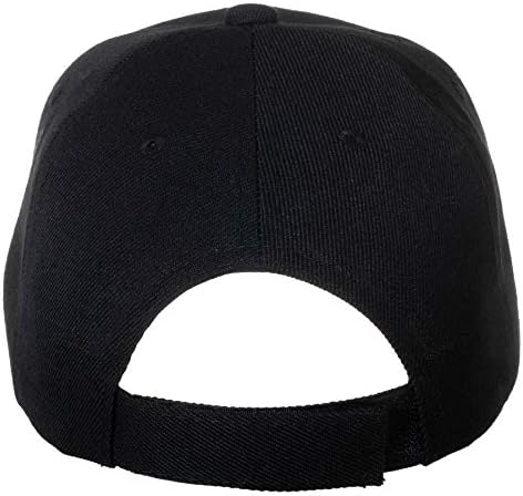 Crna podesiva bejzbolska kapa za vez
