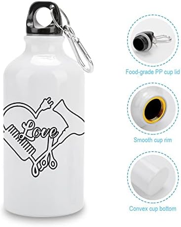 Frizerski frizerski frizerski sportovi sportske boce za vodu Vakuum izolirani aluminij za višekratnu upotrebu s poklopcima za kampiranje