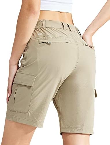 Mier ženske planinarske kratke hlače sa 7 džepova s ​​zatvaračem Brzi suhi lagani kampiranje na otvorenom, kratke hlače, ripstop najlon