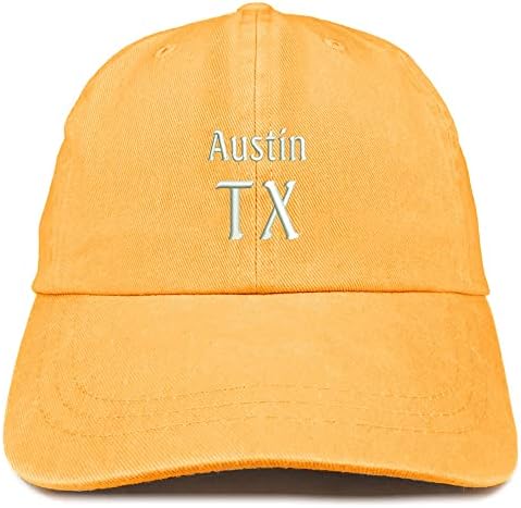 Trgovačka u trendovskoj odjeći Austin TX vezeni pigment obojena oprana bejzbol kapu