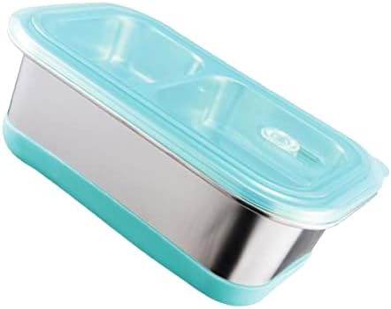 Upkoch Box obroci hrana Bento prijenosni spremnik dvoslojni čelični pretinac voća Vanjski kuhinjski nosač spremnici nebesko plava kolača