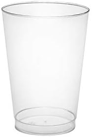 Čaše za zabave od tvrde plastike, visoke čaše od 10 unci, prozirne, za 20 porcija