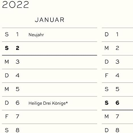 Leuchtturm1917 363564 Tjedni kalendar i bilježnica 2022 Meki meč, 12 mjeseci, antracit, njemački ugljen