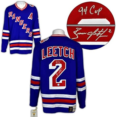 Brian Leetch New York Rangers potpisao je 1994. dres Stanley Cupa - Autografirani NHL dresovi
