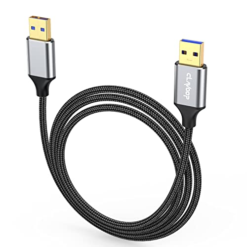 Kabel CLAVOOP USB-USB 6 metara za dvosmjerni kabel USB 3.0 tipa A od čovjeka do čovjeka USB A na USB A Pleteni kabel za prijenos podataka