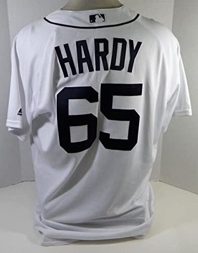 Detroit Tigers Blaine Hardy 65 Igra korištena bijelog Jersey 48 DP20735 - Igra korištena MLB dresova