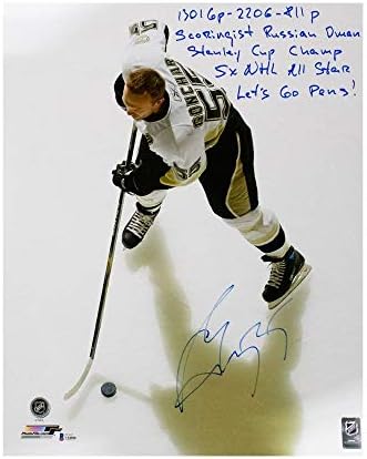 Sergej Gonchar Autographed Pittsburgh Penguins 16x20 Photo - Bas CoA