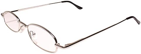 Mršavi mini tanki tanki muški ženski pravokutnik srebro 3,50 naočale za čitanje čitača